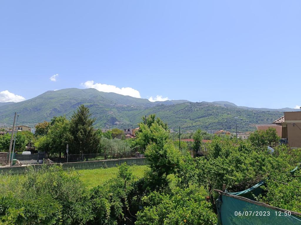 a view of the mountains from our yard at Casa Coppola in Santa Maria La Carità