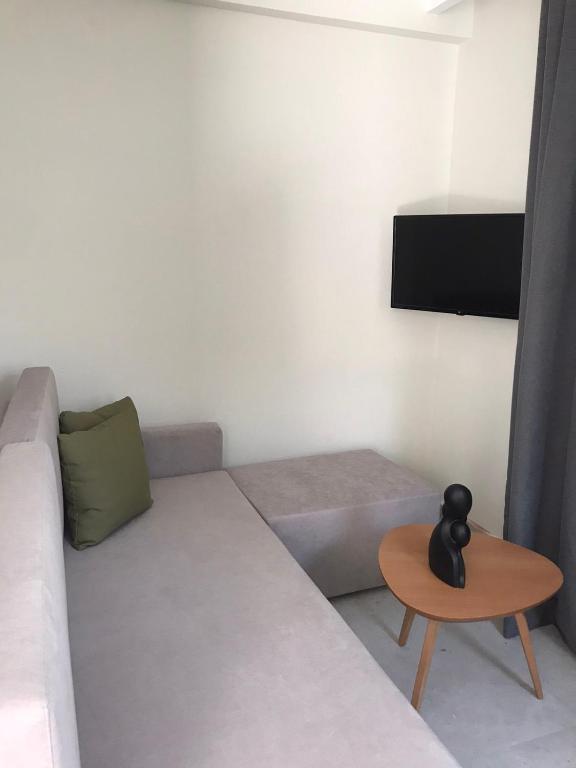 TV a/nebo společenská místnost v ubytování Azzure Luxury Suites