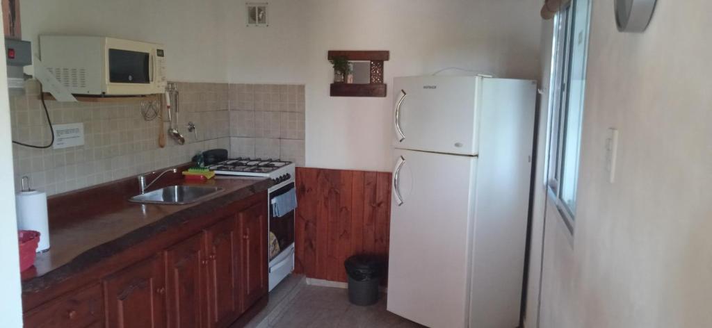 Kuchyň nebo kuchyňský kout v ubytování Cabañas Lo de Alberto