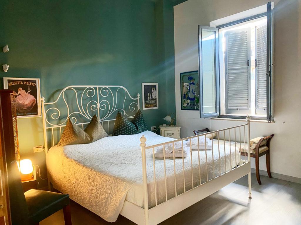 Llit o llits en una habitació de Mini appartamento "Il Nido del Picchio"