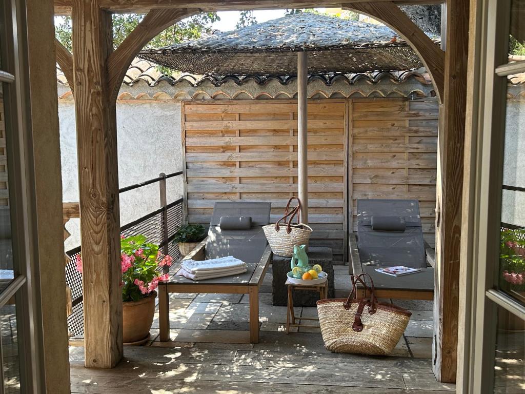 Le Clos des Sept Palmiers - Chambre Double Deluxe Avec Grande Terrasse