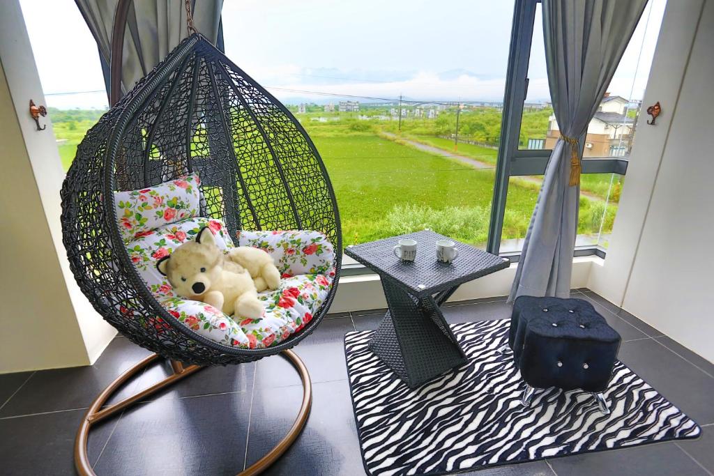 Posezení v ubytování Flower B & B