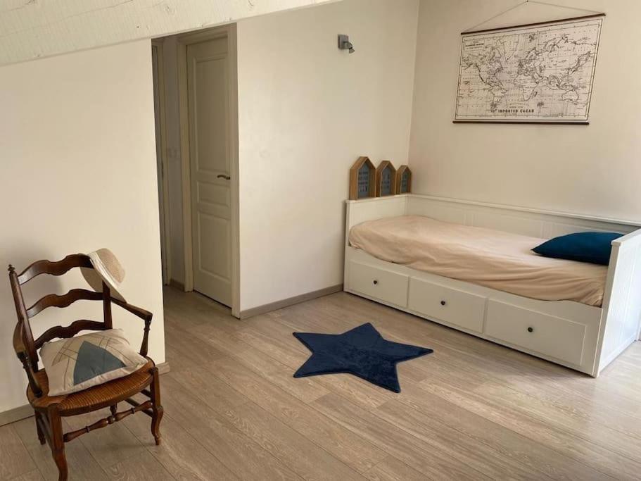 Postel nebo postele na pokoji v ubytování Gîte à Upie (Drôme)