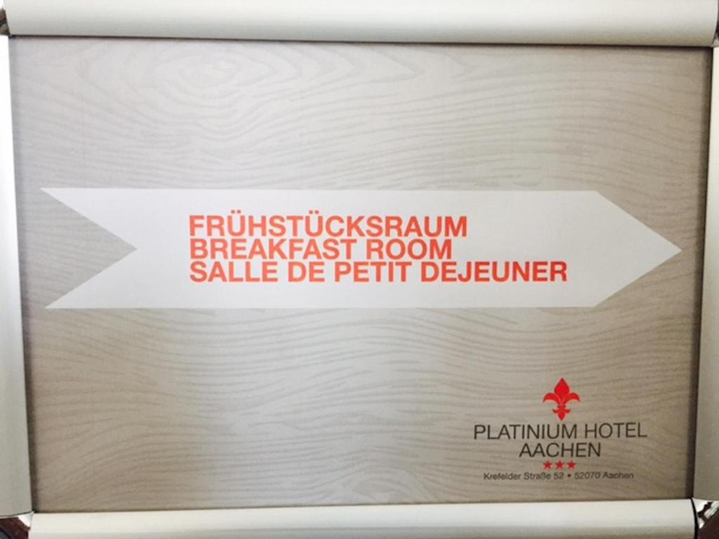 Certifikát, hodnocení, plakát nebo jiný dokument vystavený v ubytování Hotel Platinium