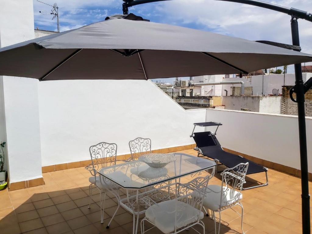 Balkón nebo terasa v ubytování Triana Procurador con Terraza Privada