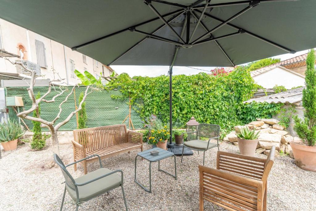 Zahrada ubytování La maison d'à côté