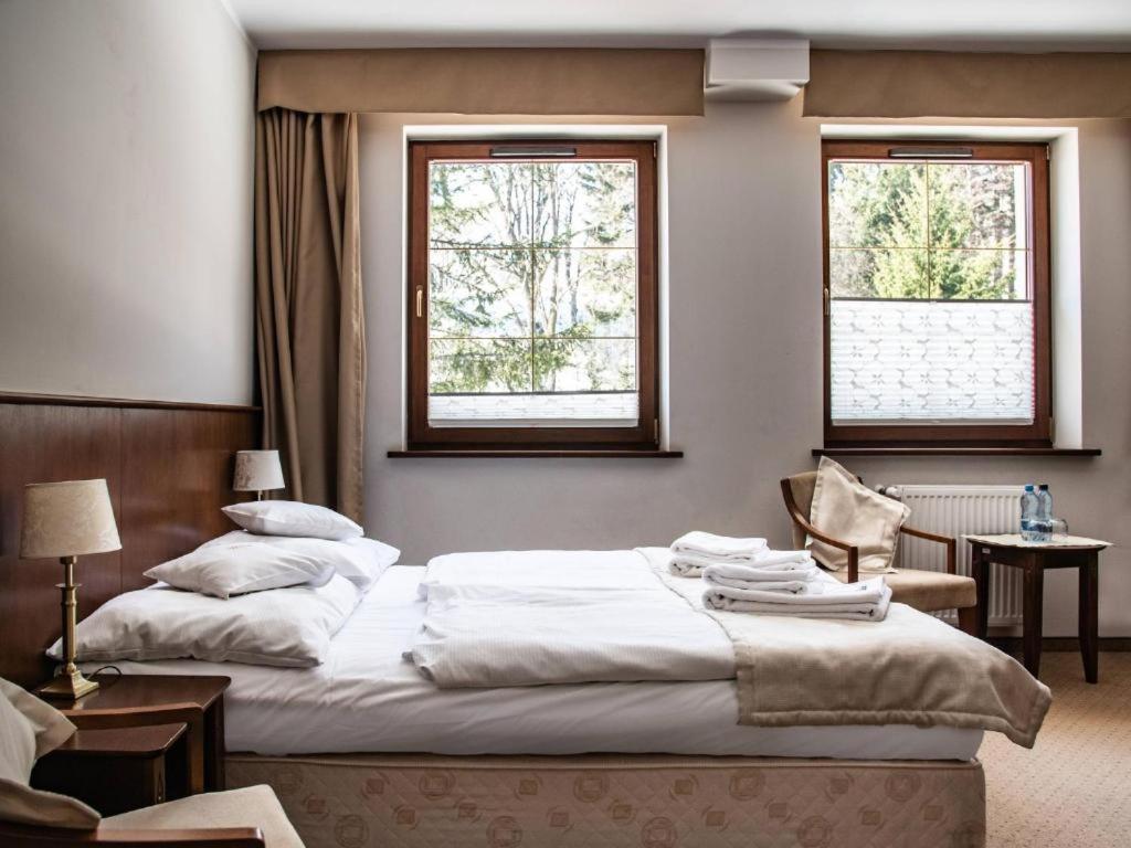 Posteľ alebo postele v izbe v ubytovaní Villa Wernera Hotel & Spa