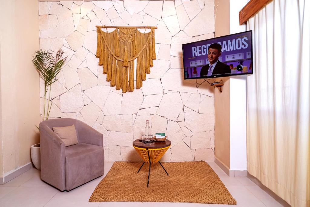 Uma área de estar em Enigmatic Hotel Experience