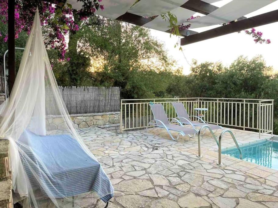 Bazén v ubytování Mare Villa Ciel - by Portogaios Paxos Superior Living nebo v jeho okolí