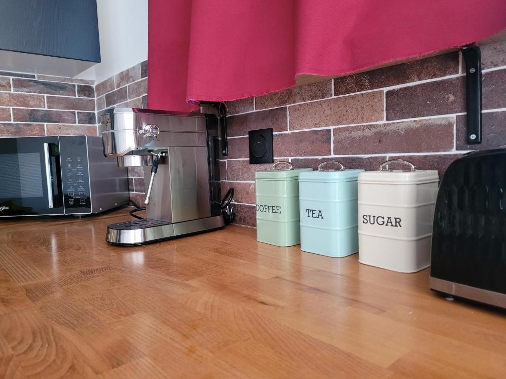 Kuchyňa alebo kuchynka v ubytovaní Frida's house