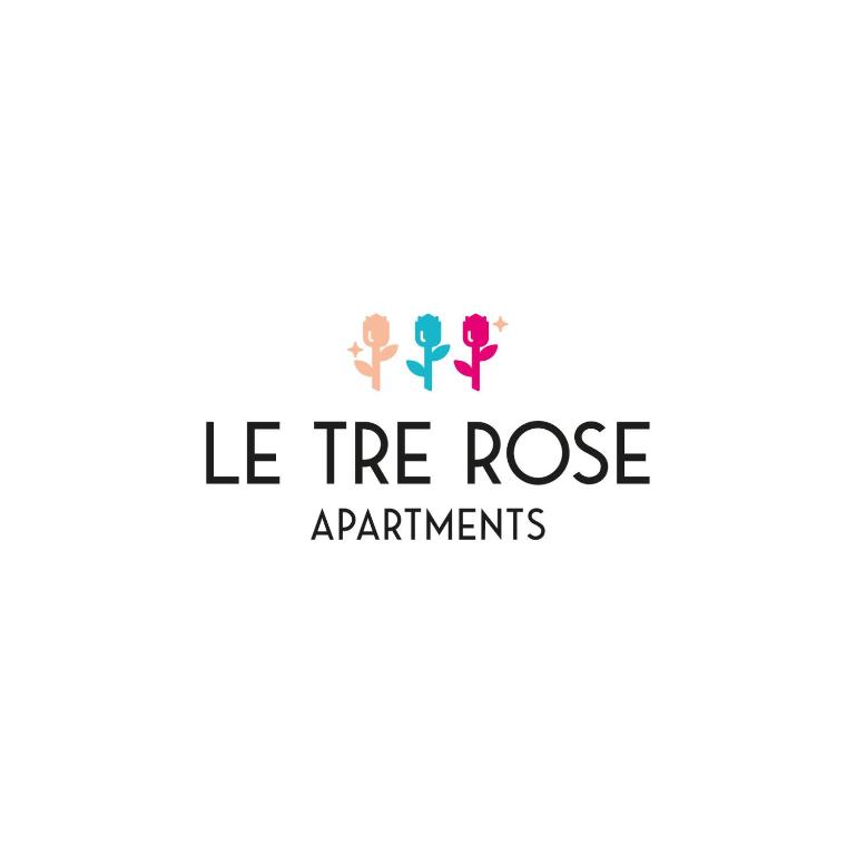 un logo pour les organisations de la treerose dans l'établissement Appartamenti Le Tre Rose, à Nago-Torbole