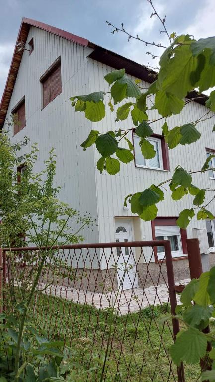 a white building with a fence in front of it at durmitor_nature in Žabljak
