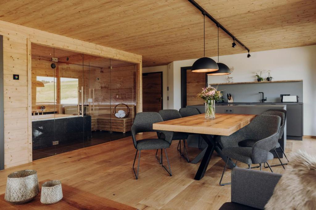 Kuchyň nebo kuchyňský kout v ubytování Platzhirsch Ofterschwang