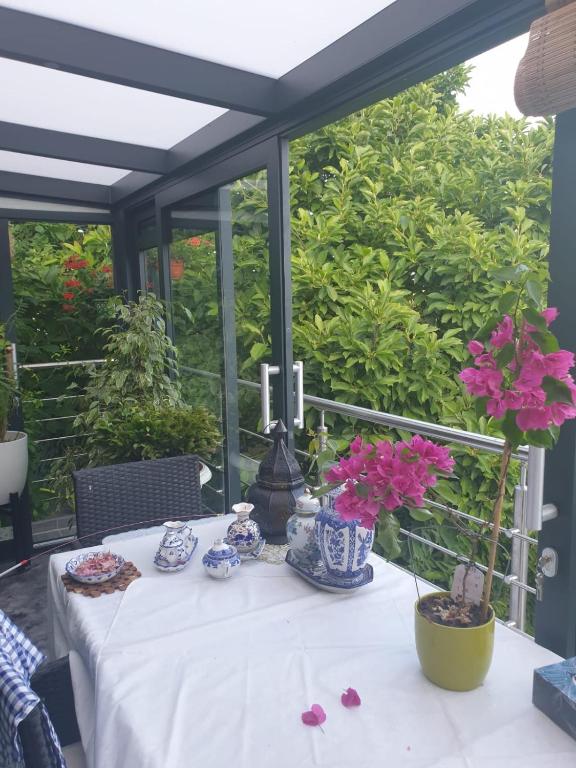Zahrada ubytování Cozy room with a beautiful garden view