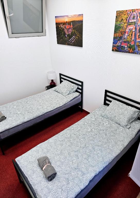 Postel nebo postele na pokoji v ubytování Noclegi Wałbrzych Centrum
