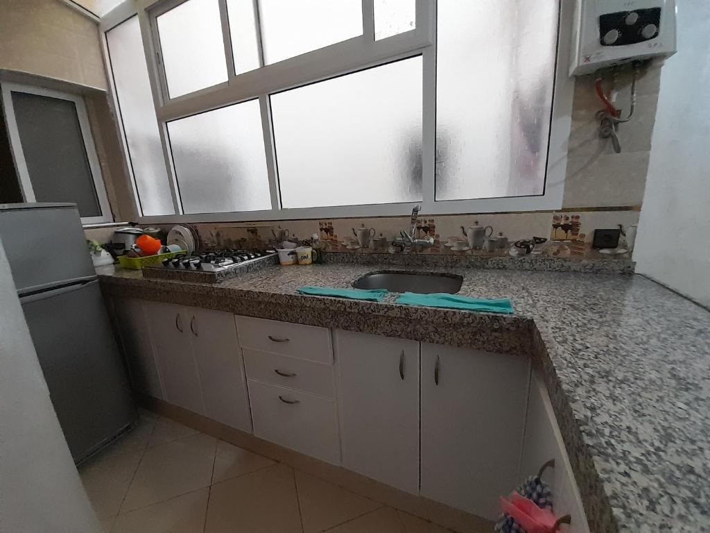 Kuchyň nebo kuchyňský kout v ubytování Family Appart