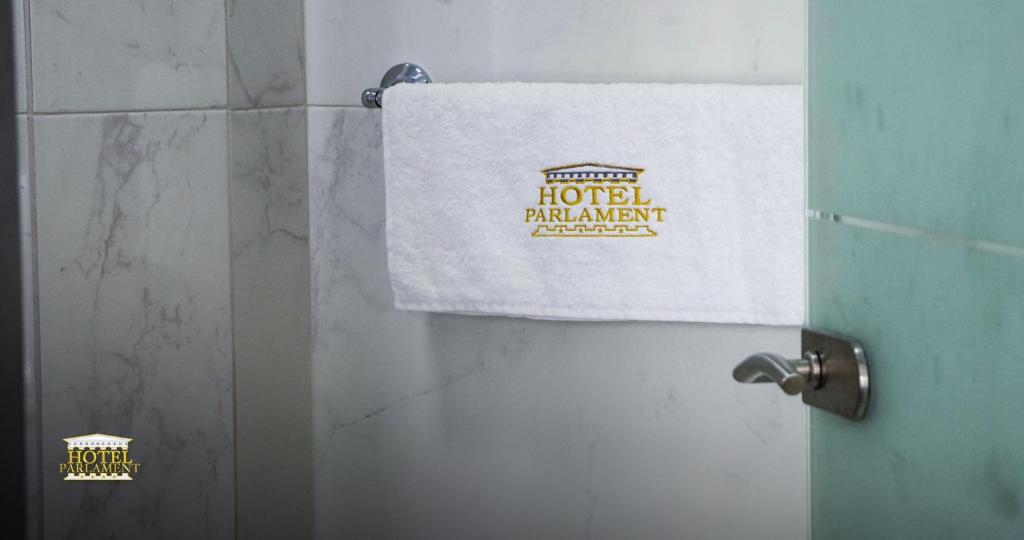 Koupelna v ubytování Hotel Parlament