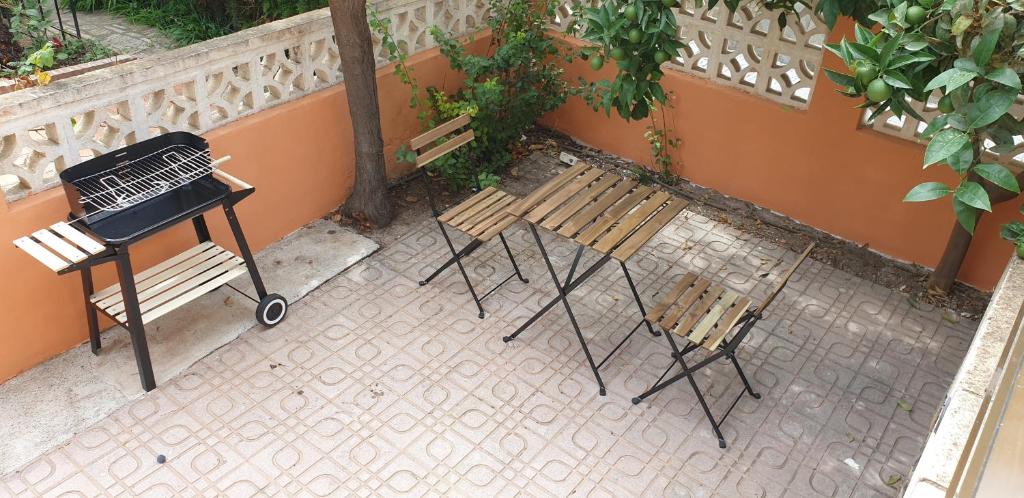 Balkón alebo terasa v ubytovaní Casa Hurtado de Mendoza pequeña