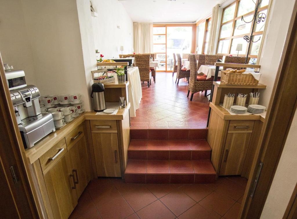 Kuchyň nebo kuchyňský kout v ubytování Hotel Pod Zamkem
