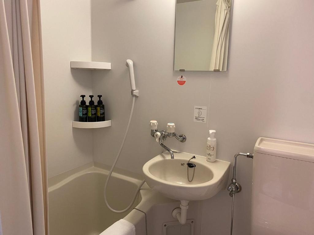 Koupelna v ubytování SAKURA SKY HOTEL KASHIWA(桜スカイホテル柏)