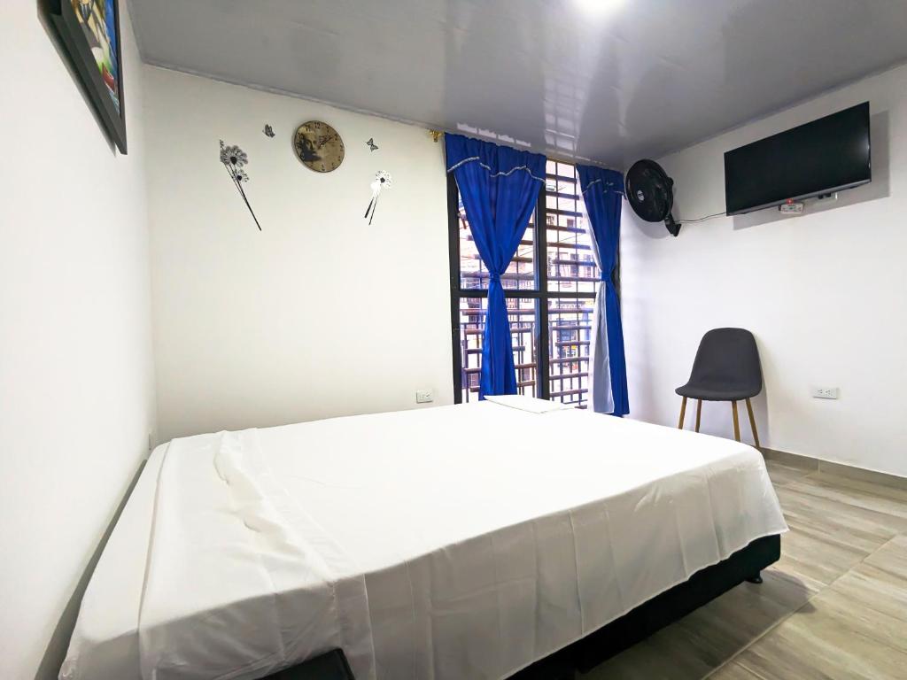 Postel nebo postele na pokoji v ubytování Apartaestudio para estrenar La Quinta