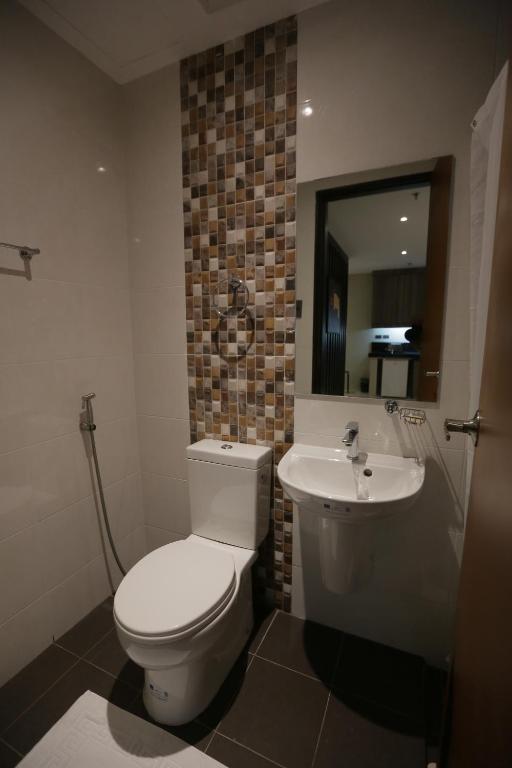 Koupelna v ubytování PILAR MARINA INN