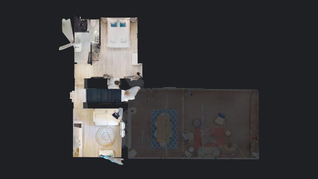 Plán poschodí v ubytovaní Appartements modernes avec véranda