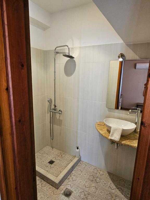 Koupelna v ubytování Corali rooms pelion
