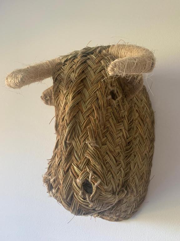 a stuffed animal animal with its tail sticking out at Casa Diego Bielefeld mit Garten in Bielefeld