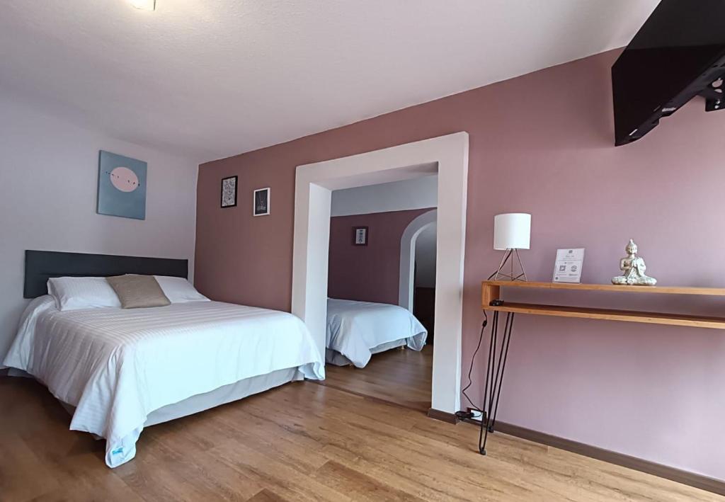 Postel nebo postele na pokoji v ubytování Mantra Glamping & Chalets
