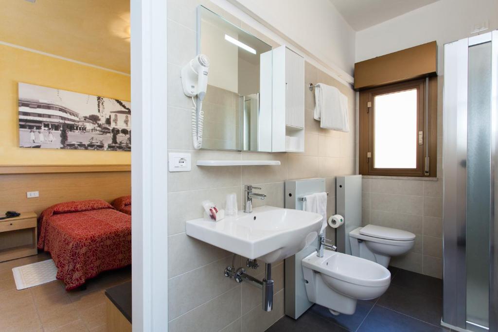 Koupelna v ubytování Hotel Al Mare