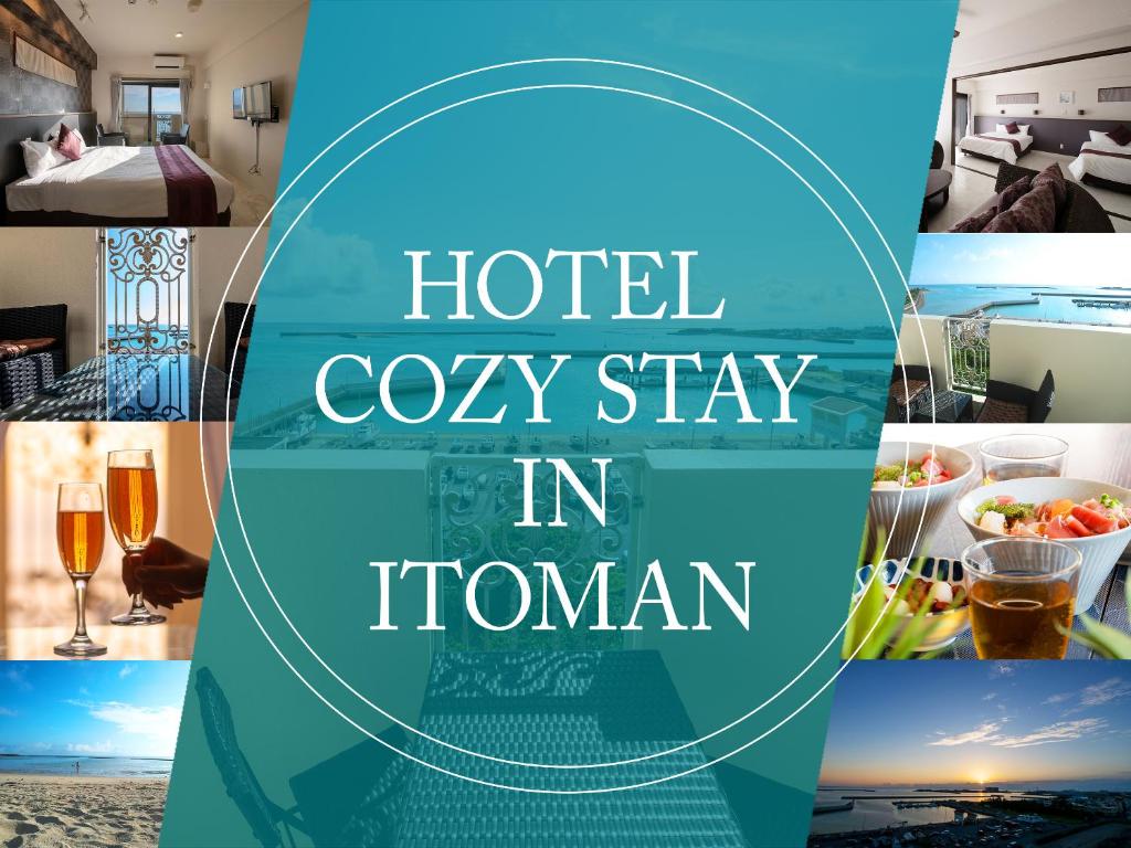 un collage de fotos de la ocupación del hotel en Irlanda en Cozy Stay In Itoman, en Itoman