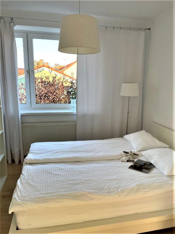 Postel nebo postele na pokoji v ubytování Apartament Przystań w Ustce - 120 m2 - 200 m od plaży Mickiewicza 2