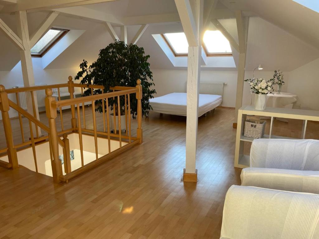 Postel nebo postele na pokoji v ubytování Apartament Przystań w Ustce - 120 m2 - 200 m od plaży Mickiewicza 2