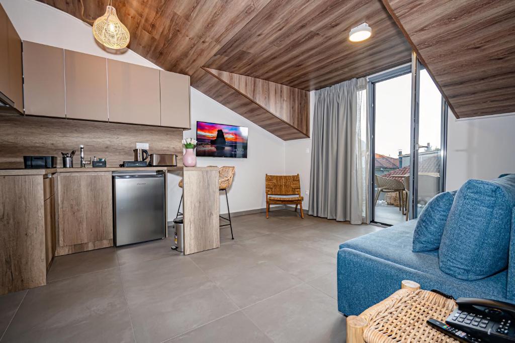 Kuchyň nebo kuchyňský kout v ubytování Evitel Luxury Living
