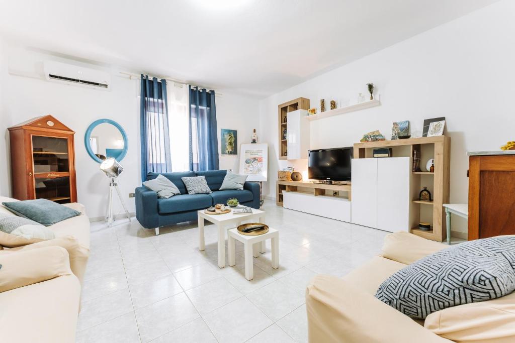 Posezení v ubytování Artemisia House Vastema