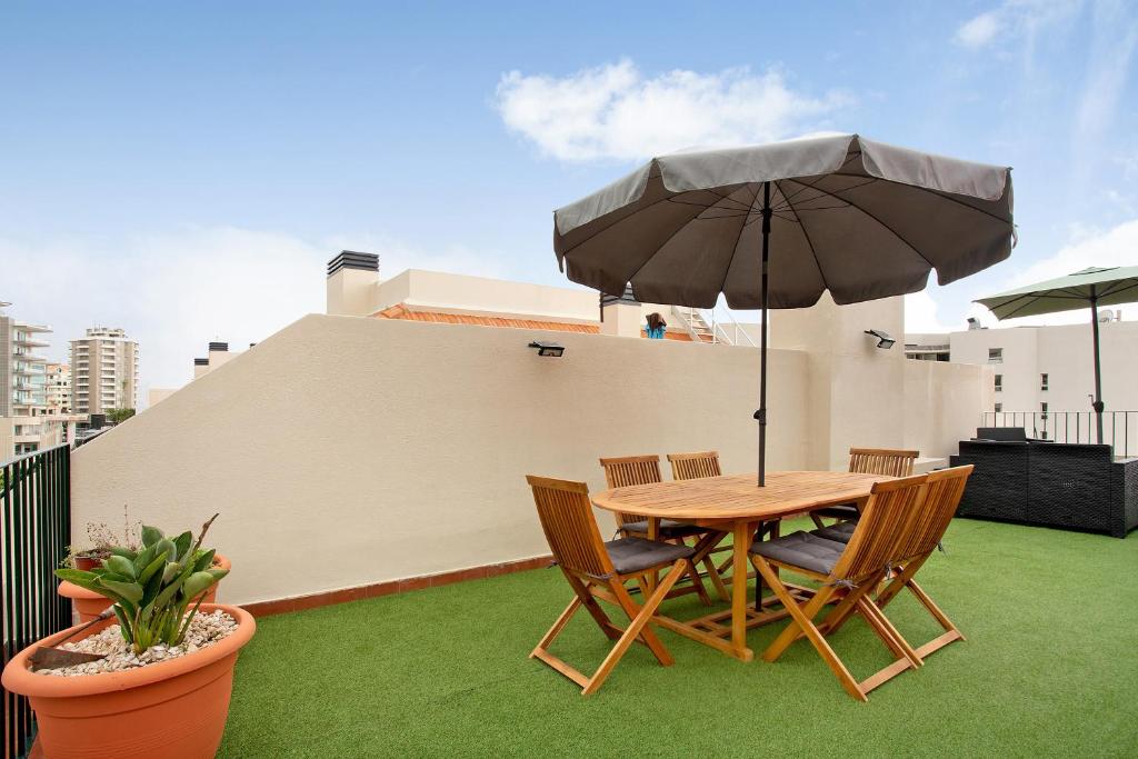 Patio nebo venkovní prostory v ubytování Penthouse Vista Mar