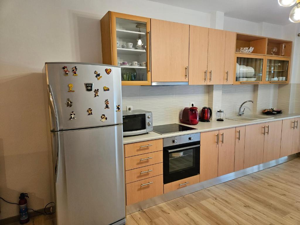 Kuchyň nebo kuchyňský kout v ubytování Honeywell Inn