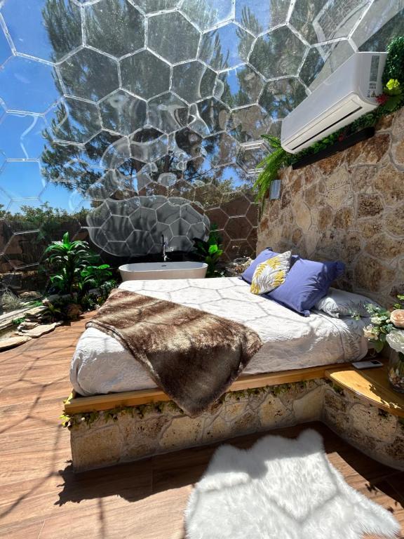 Posezení v ubytování SKD Casa Ocre Suite Garnacha