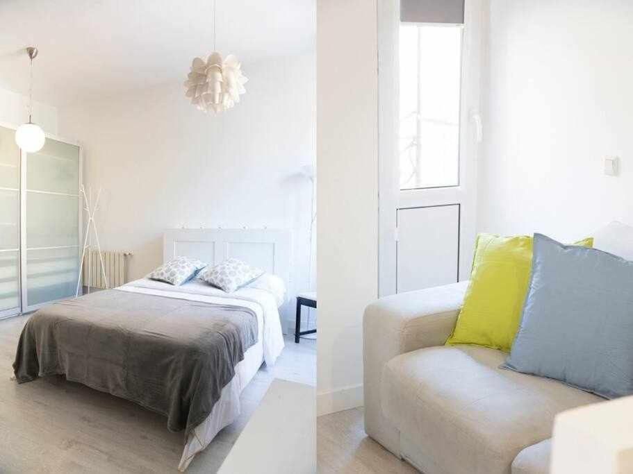 Posteľ alebo postele v izbe v ubytovaní Un Fascinante Estudio En Madrid Centro
