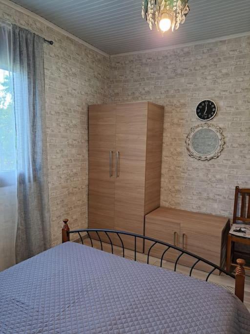 Postel nebo postele na pokoji v ubytování Μονοκατοικία Kathrin