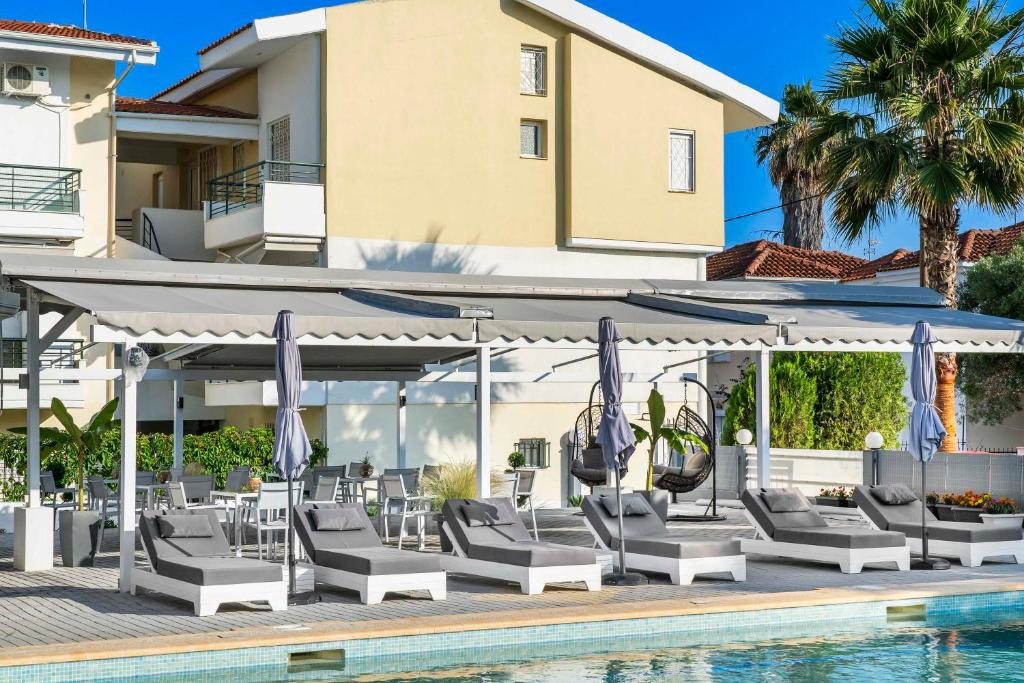 La pileta dentro o cerca de Akritas Hotel Pefkochori