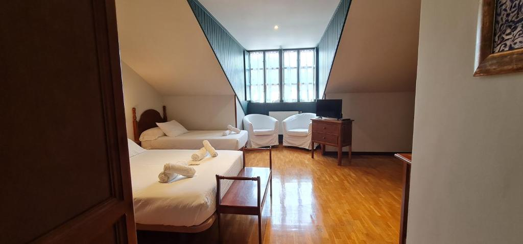 Postel nebo postele na pokoji v ubytování Casa de Aldea Las 7 gotas