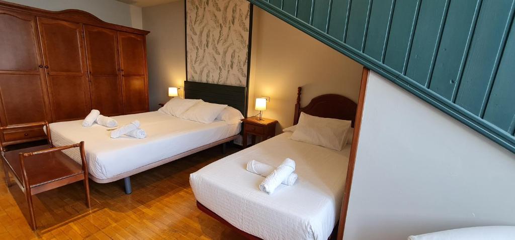 Postel nebo postele na pokoji v ubytování Casa de Aldea Las 7 gotas