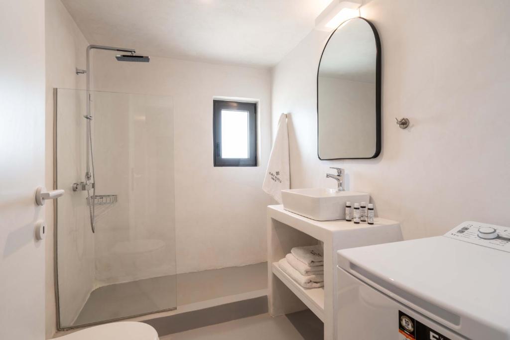 Koupelna v ubytování Aura Villas Tinos