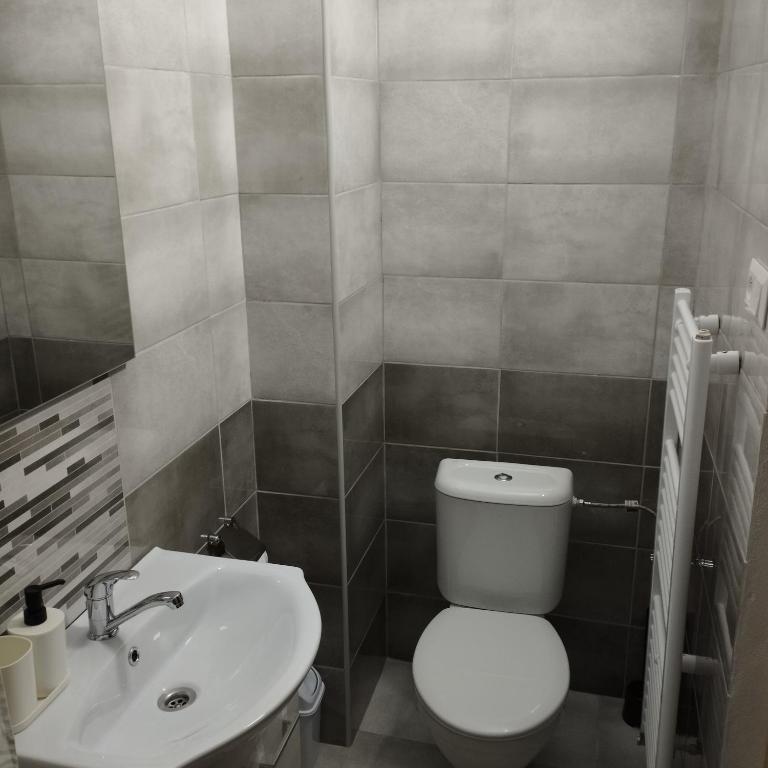 Koupelna v ubytování Apartmány 77