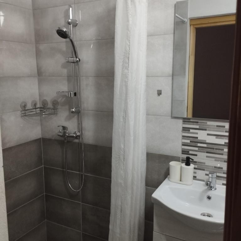 Koupelna v ubytování Apartmány 77