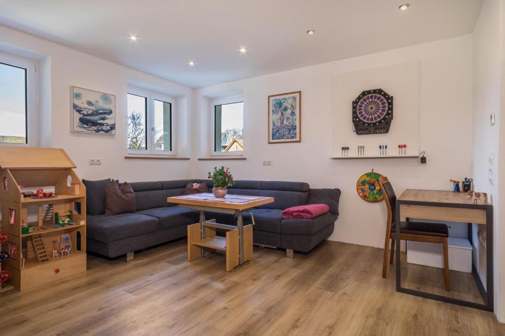 Posezení v ubytování Ferienwohnung Tannenblick