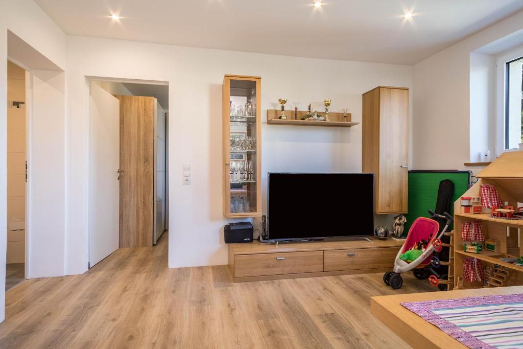 TV a/nebo společenská místnost v ubytování Ferienwohnung Tannenblick