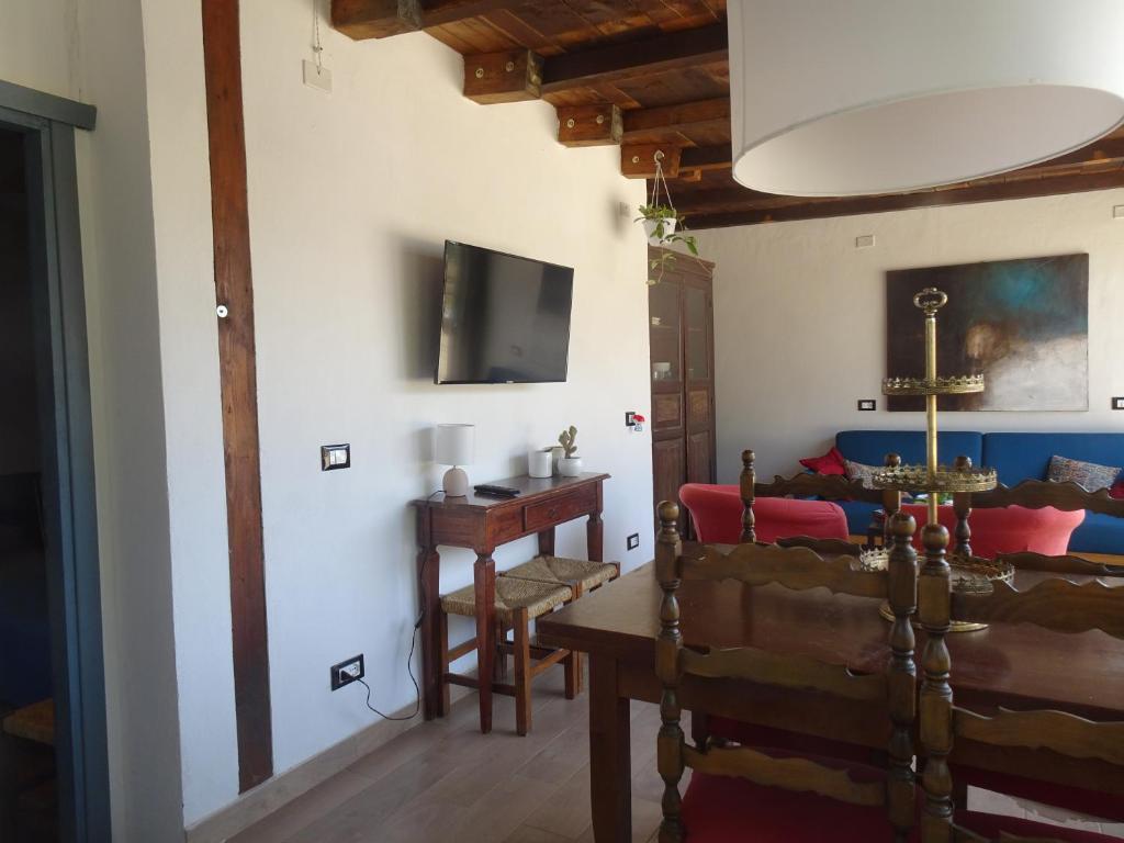 TV a/nebo společenská místnost v ubytování B&B Villa San Marco